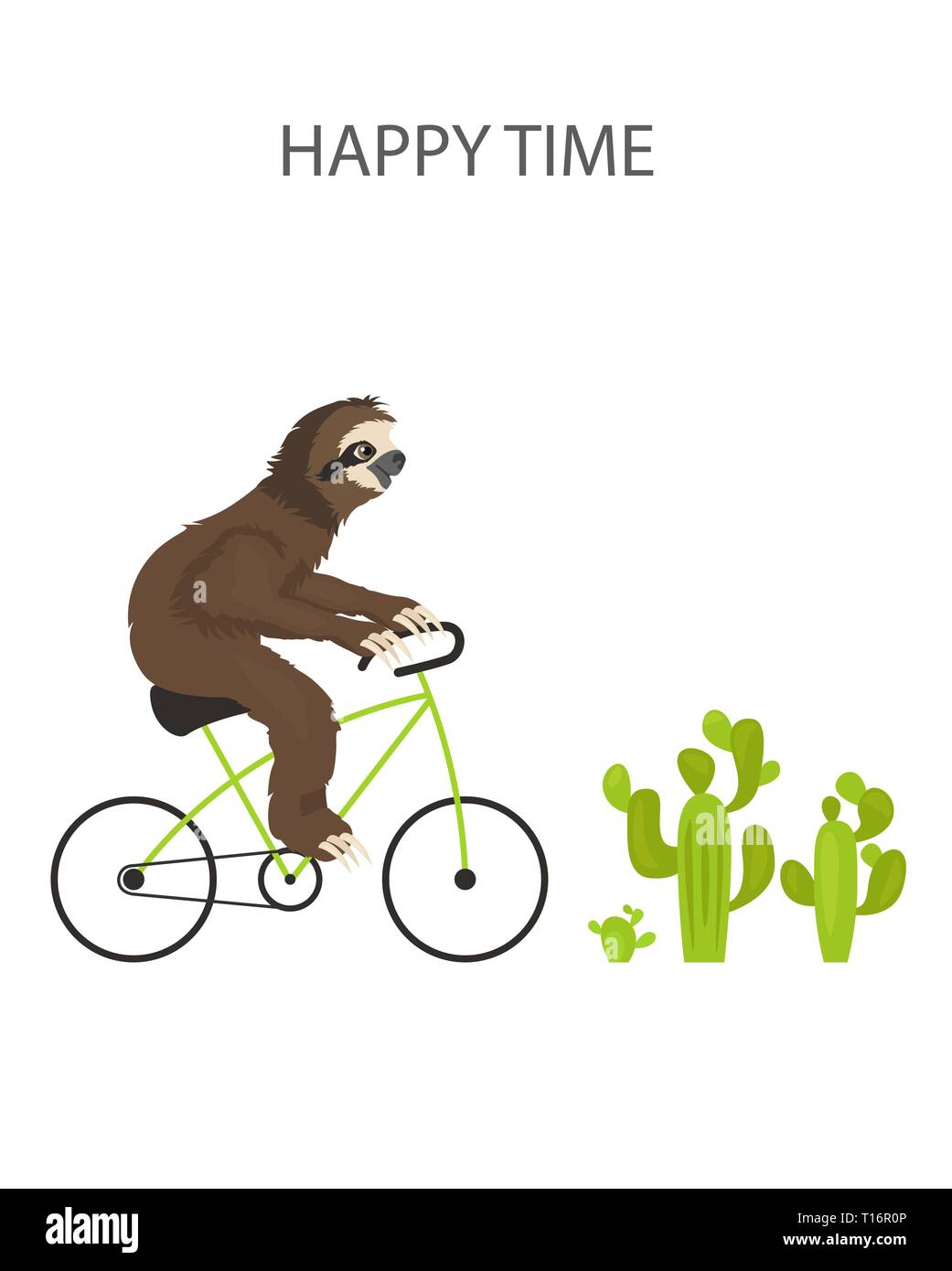 The story of one sloth. Traveling, holiday. Funny cartoon sloths in ...