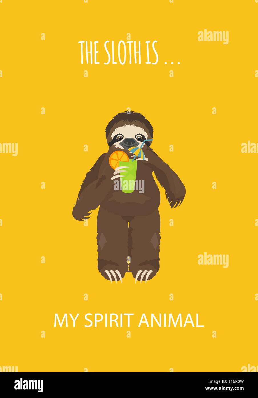 The story of one sloth. Traveling, holiday. Funny cartoon sloths in ...
