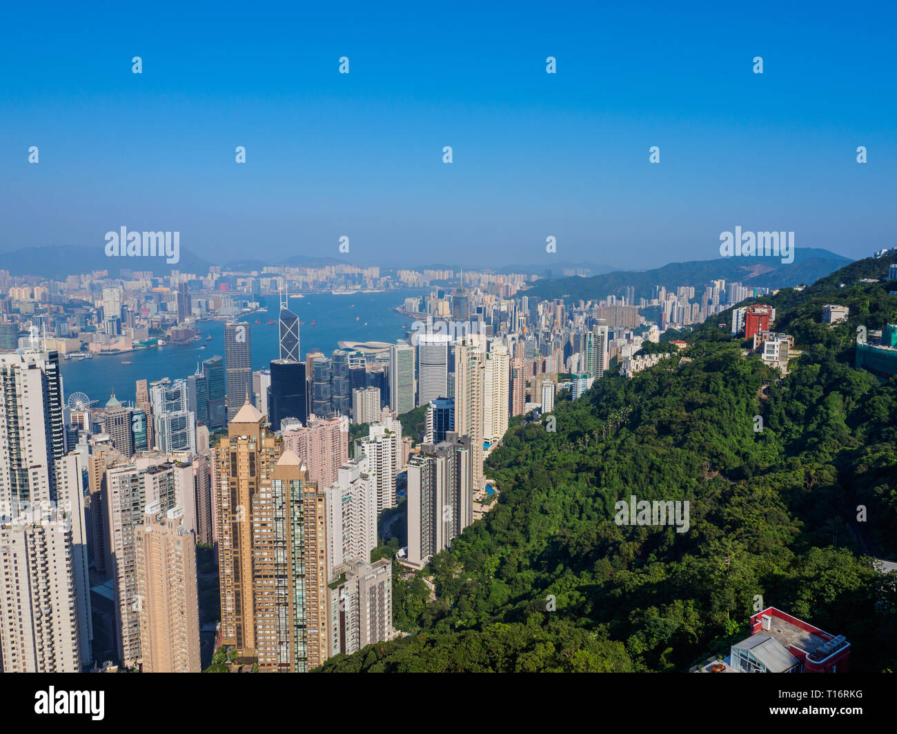 A view of Hong Kong from Victoria Peak Stock Photo - Alamy