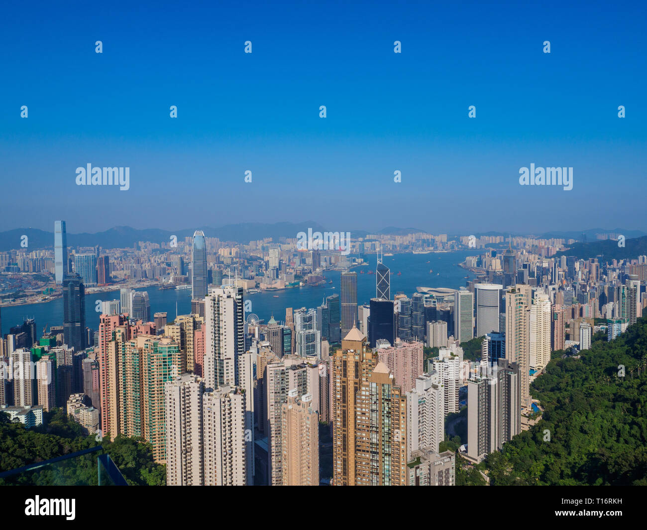 A view of Hong Kong from Victoria Peak Stock Photo - Alamy