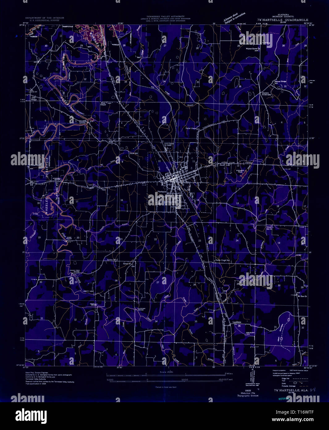 Hartselle alabama map hires stock photography and images Alamy