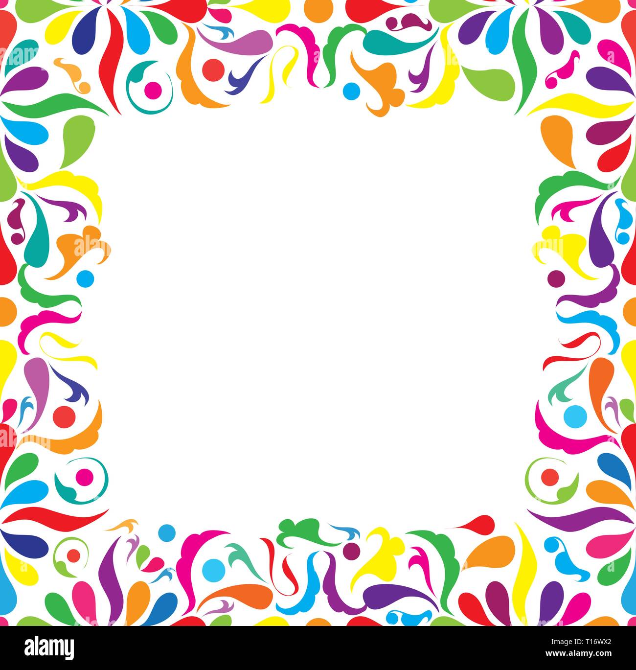 Bright seamless frame, vector ilustraton Stock Vector Image & Art Alamy