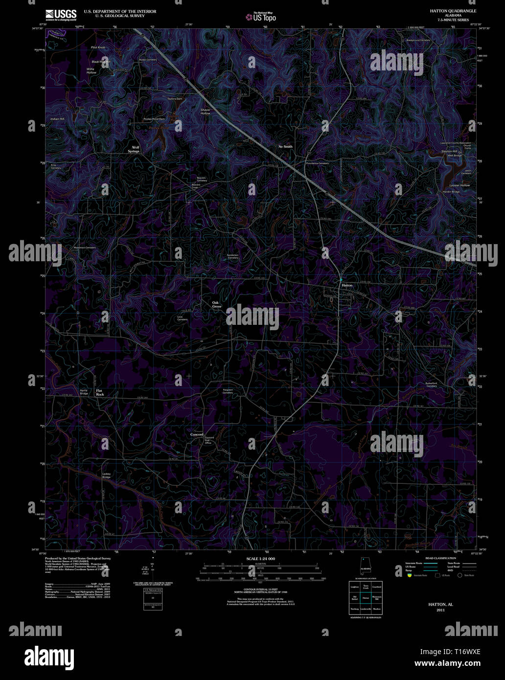 Map of hatton hires stock photography and images Alamy