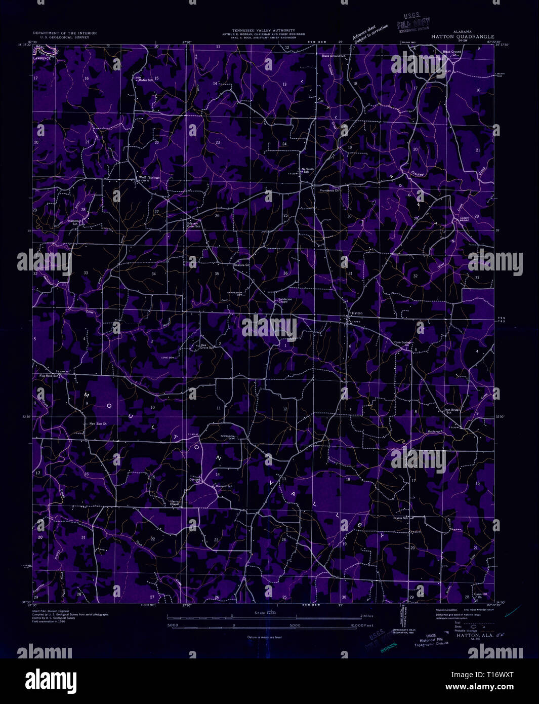 Map of hatton hires stock photography and images Alamy