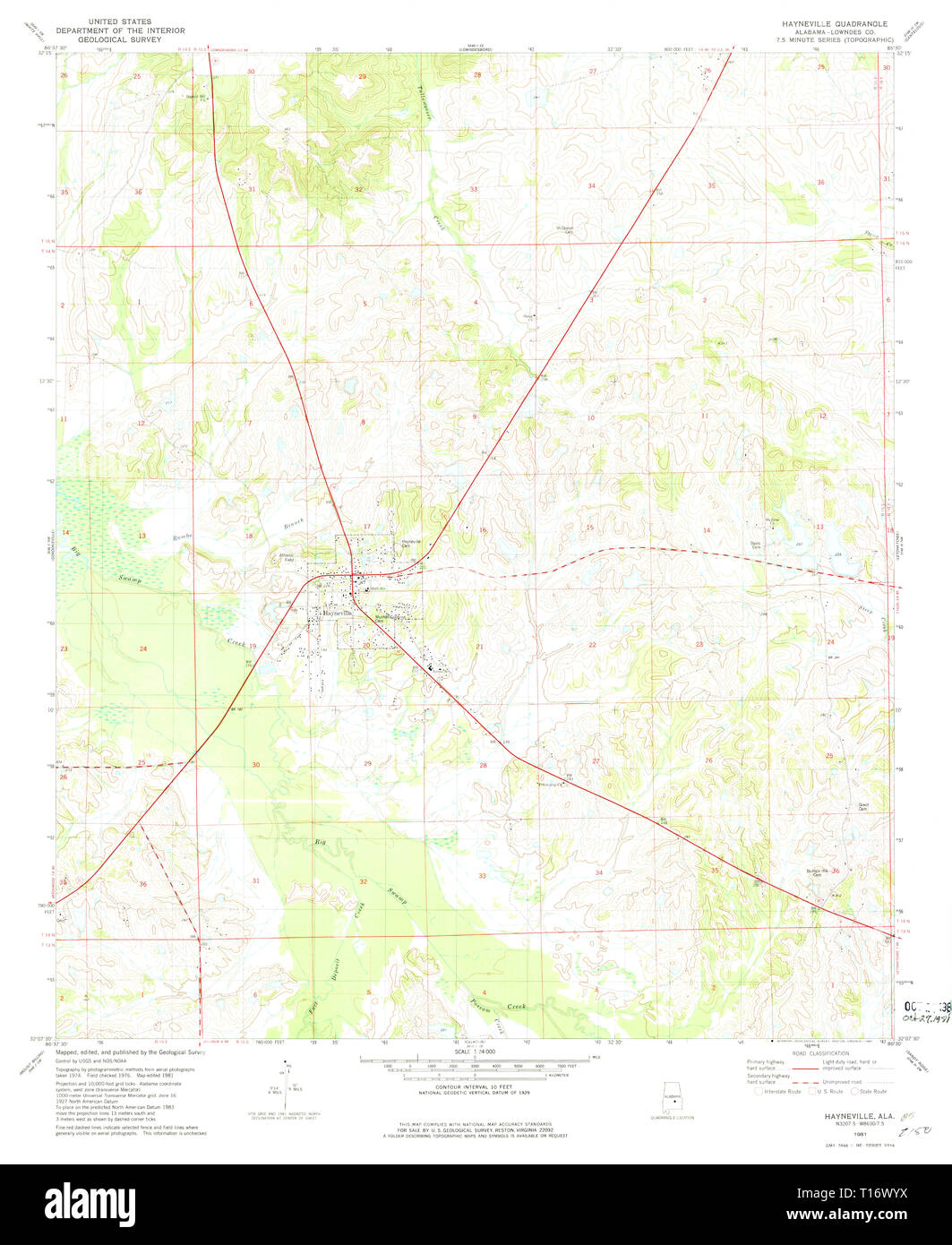 Map of hayneville Cut Out Stock Images & Pictures Alamy