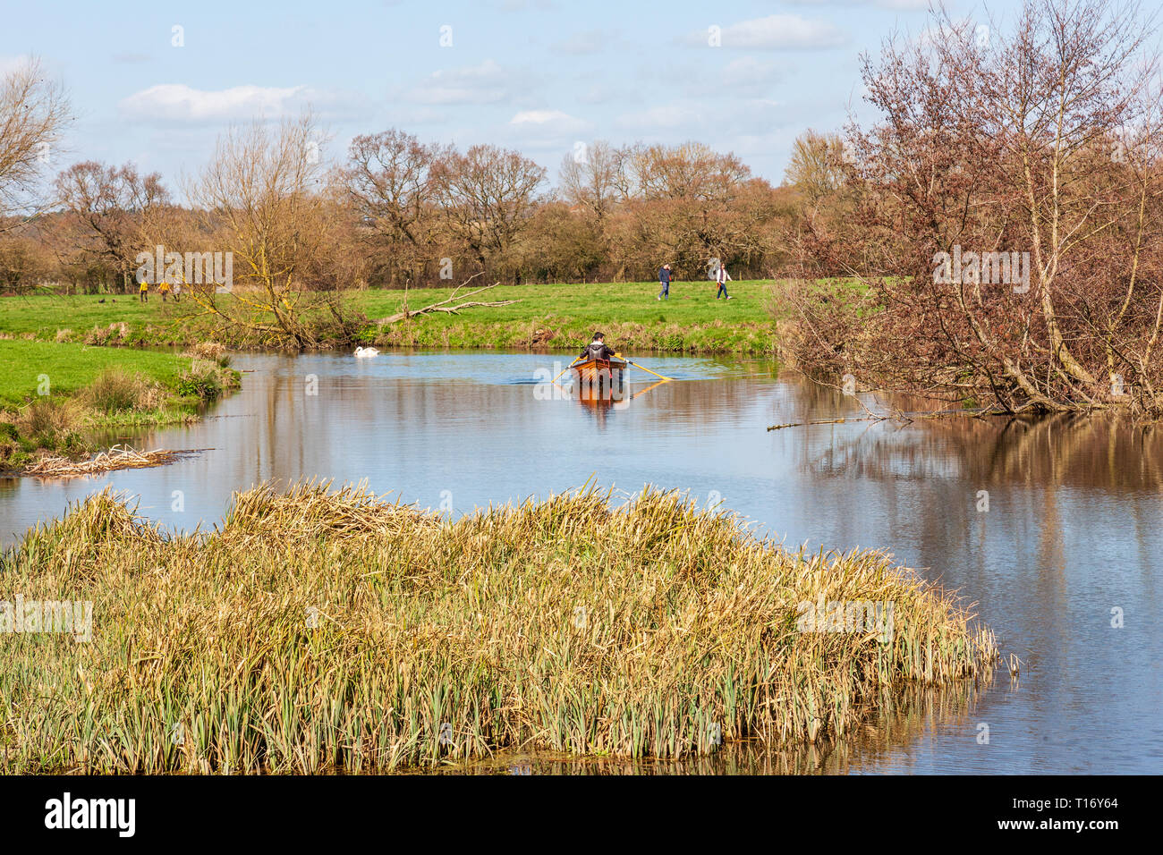 view of the river stour dedham vale suffolk Stock Photo Alamy