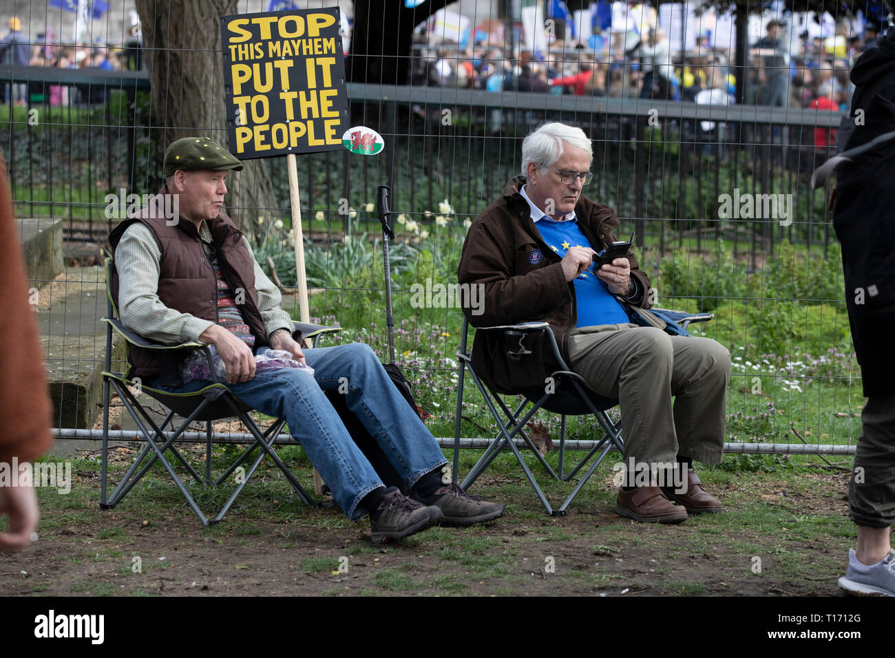 Two Protestors Male protestors hi-res stock photography and images - Alamy