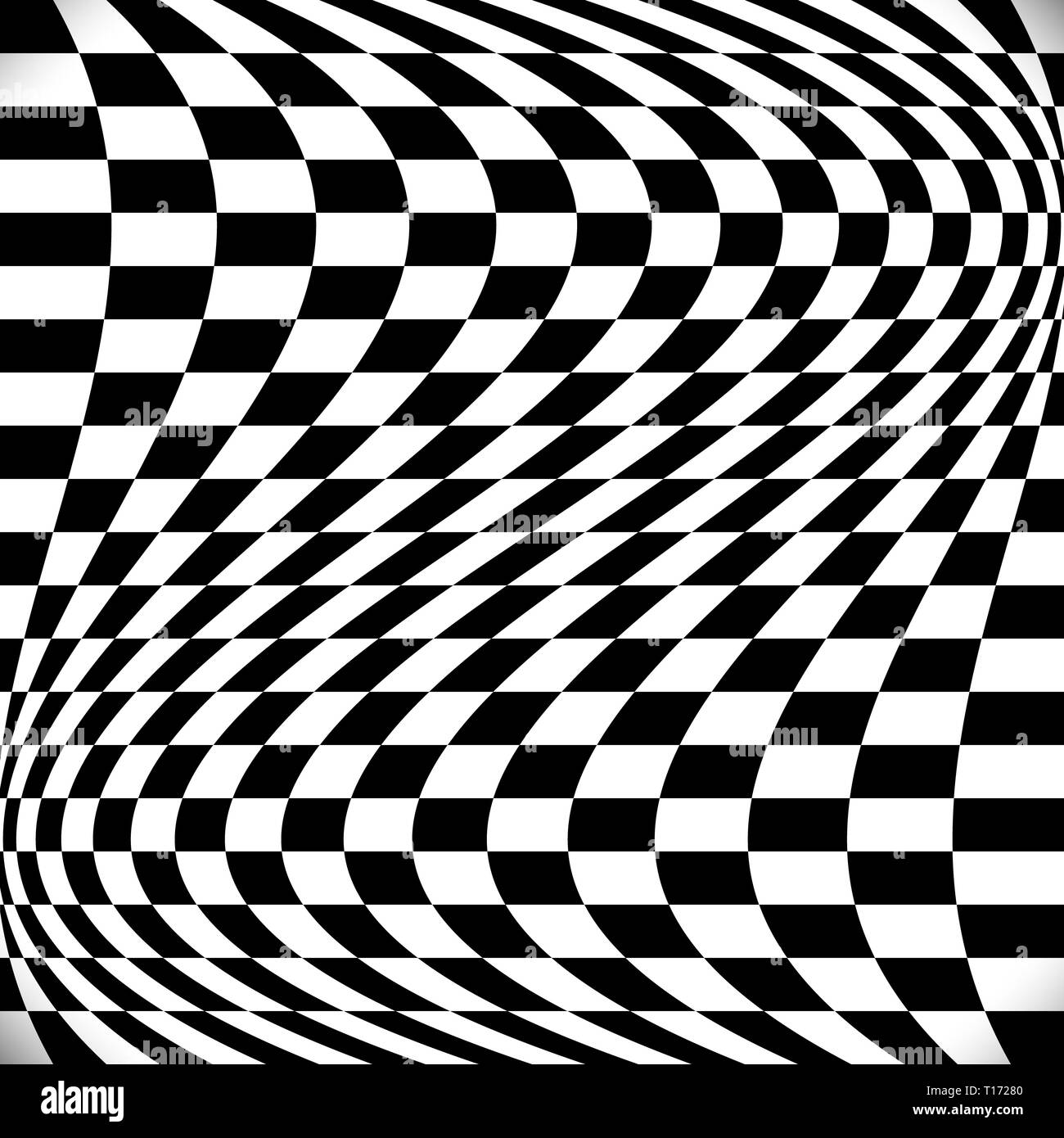 Wavy checkered background Stock Photo Alamy