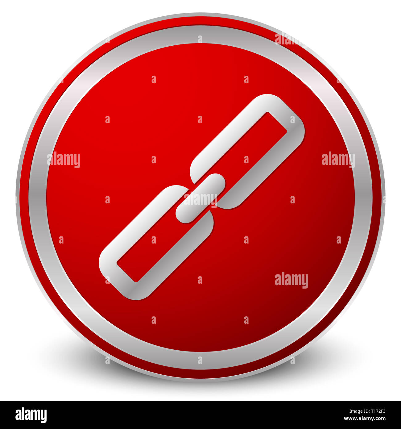 Chain link icon Stock Photo - Alamy