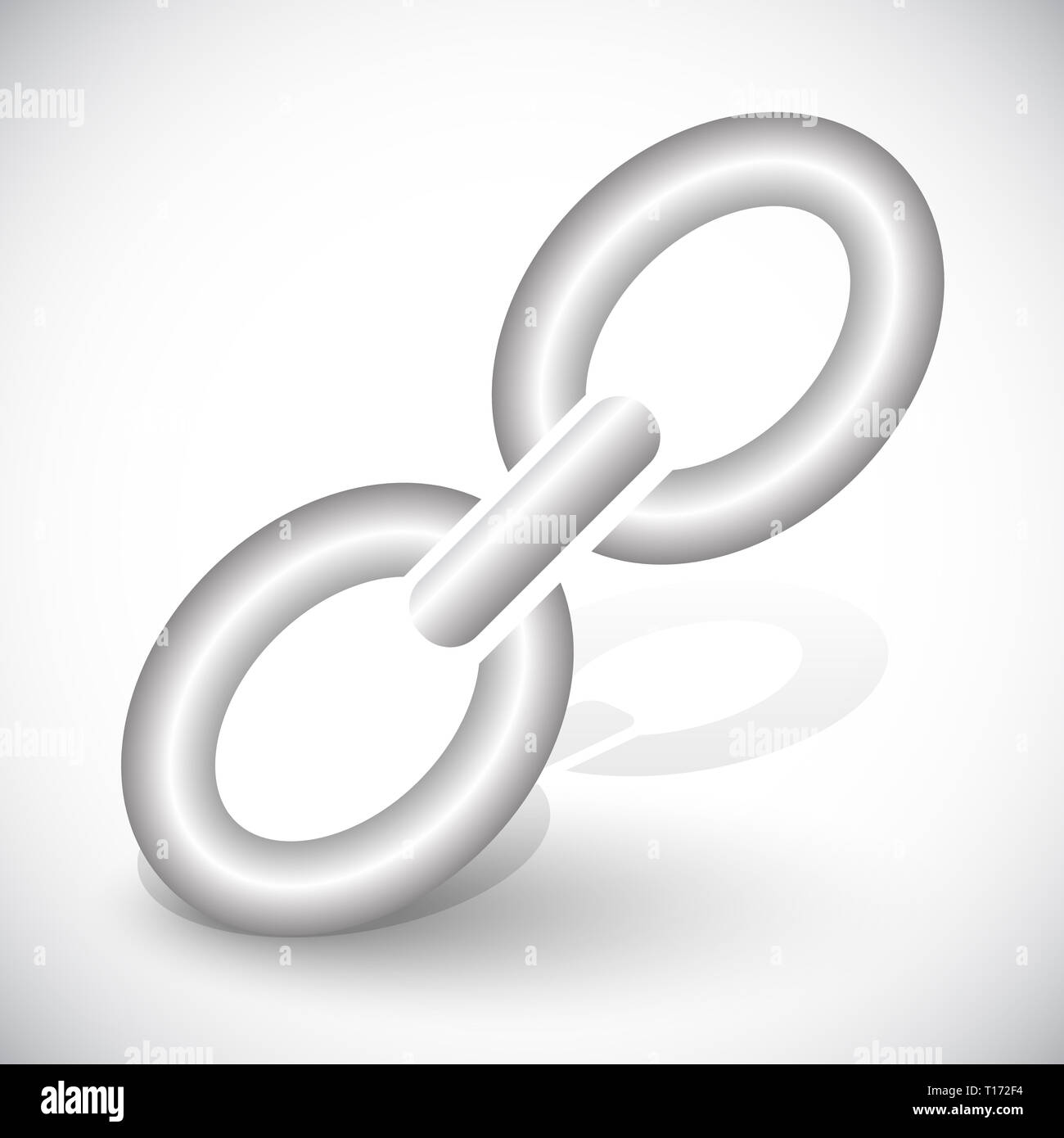 Metallic chain link connection, link, node Stock Photo Alamy