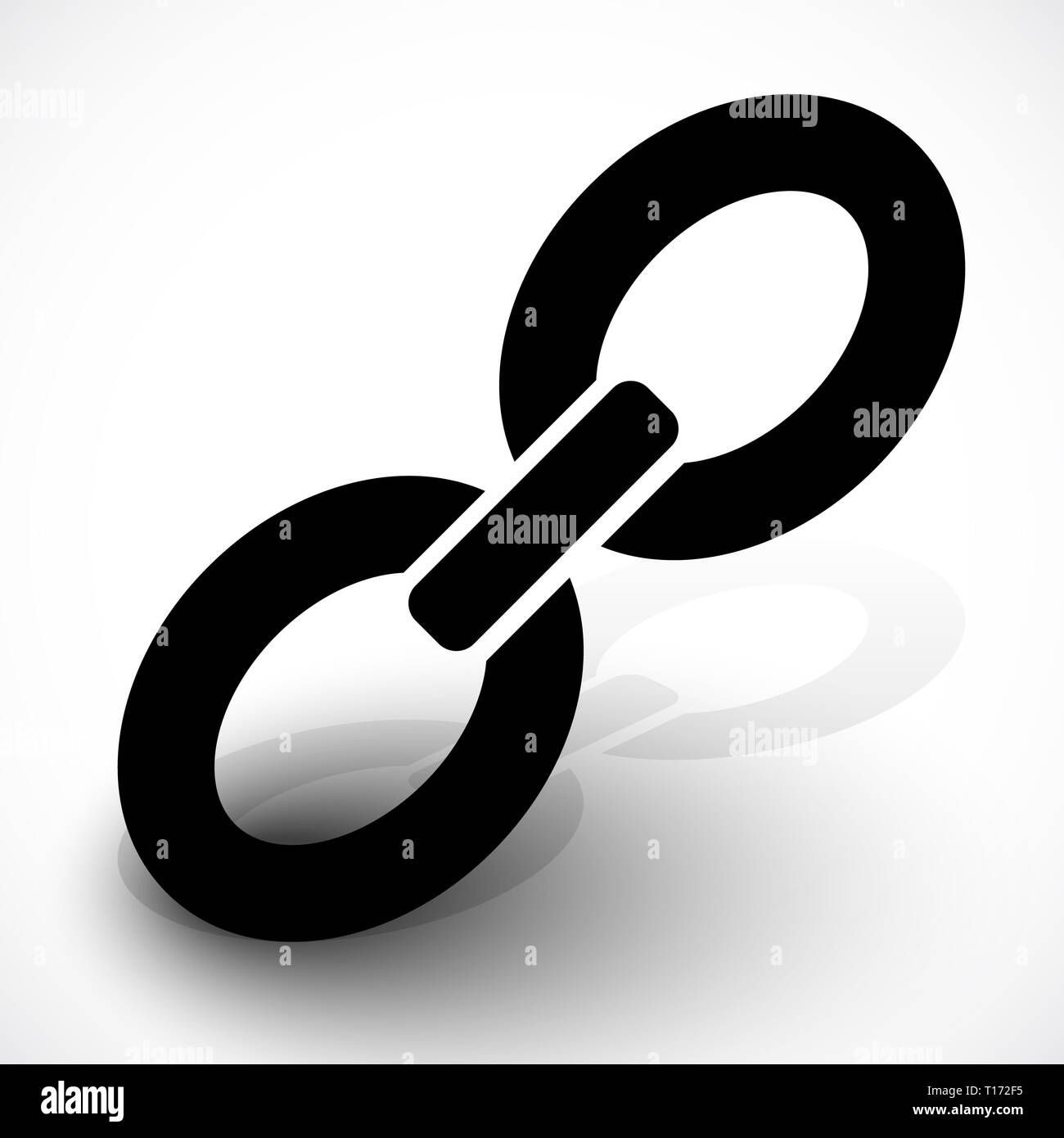 Chain link icon Stock Photo Alamy