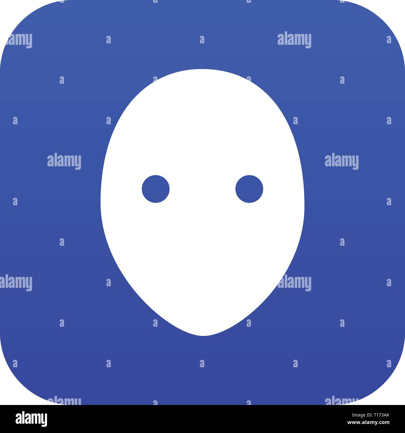 Hockey goalkeeper helmet icon blue vector Stock Vector Image & Art - Alamy