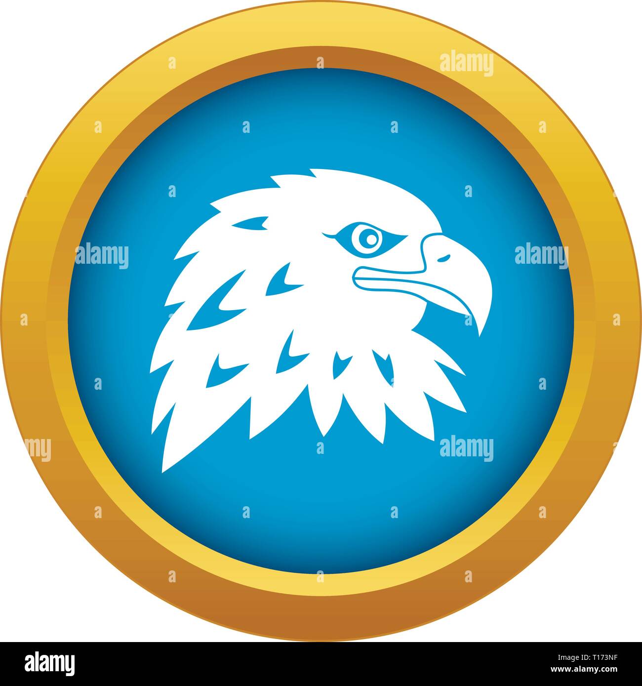 Eagle icon blue vector isolated Stock Vector Image & Art - Alamy