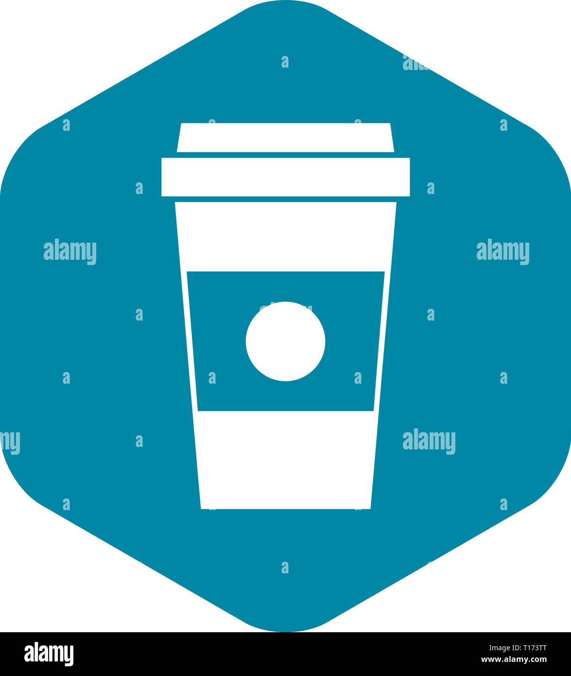 Paper cup of coffee icon, simple style Stock Vector Image & Art - Alamy