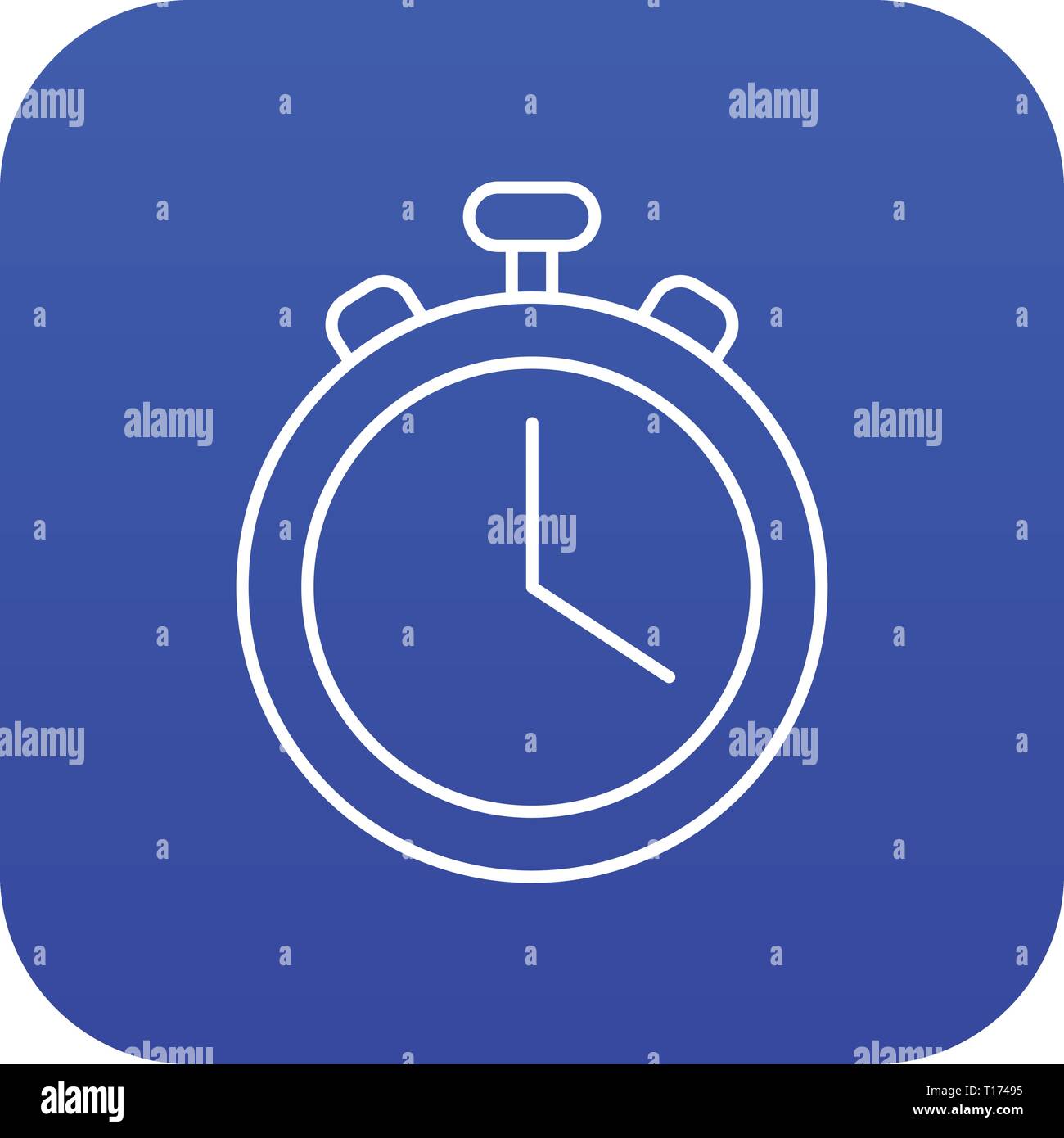 Stopwatch icon blue vector Stock Vector Image & Art - Alamy