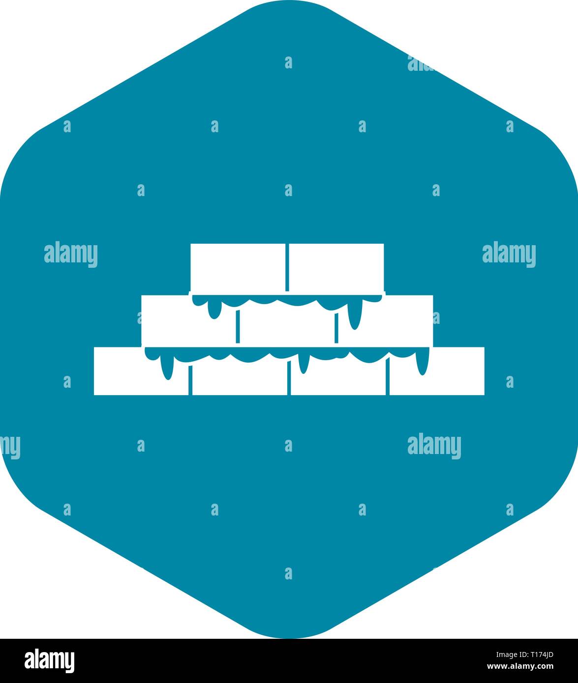 Brickwork icon, simple style Stock Vector Image & Art - Alamy