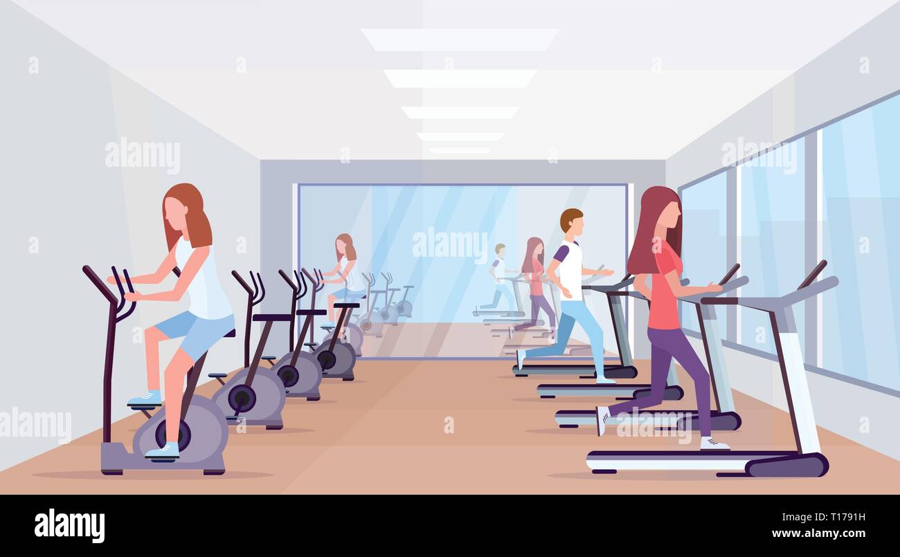 Sport aerobics healthy lifestyle concept group Vector Image