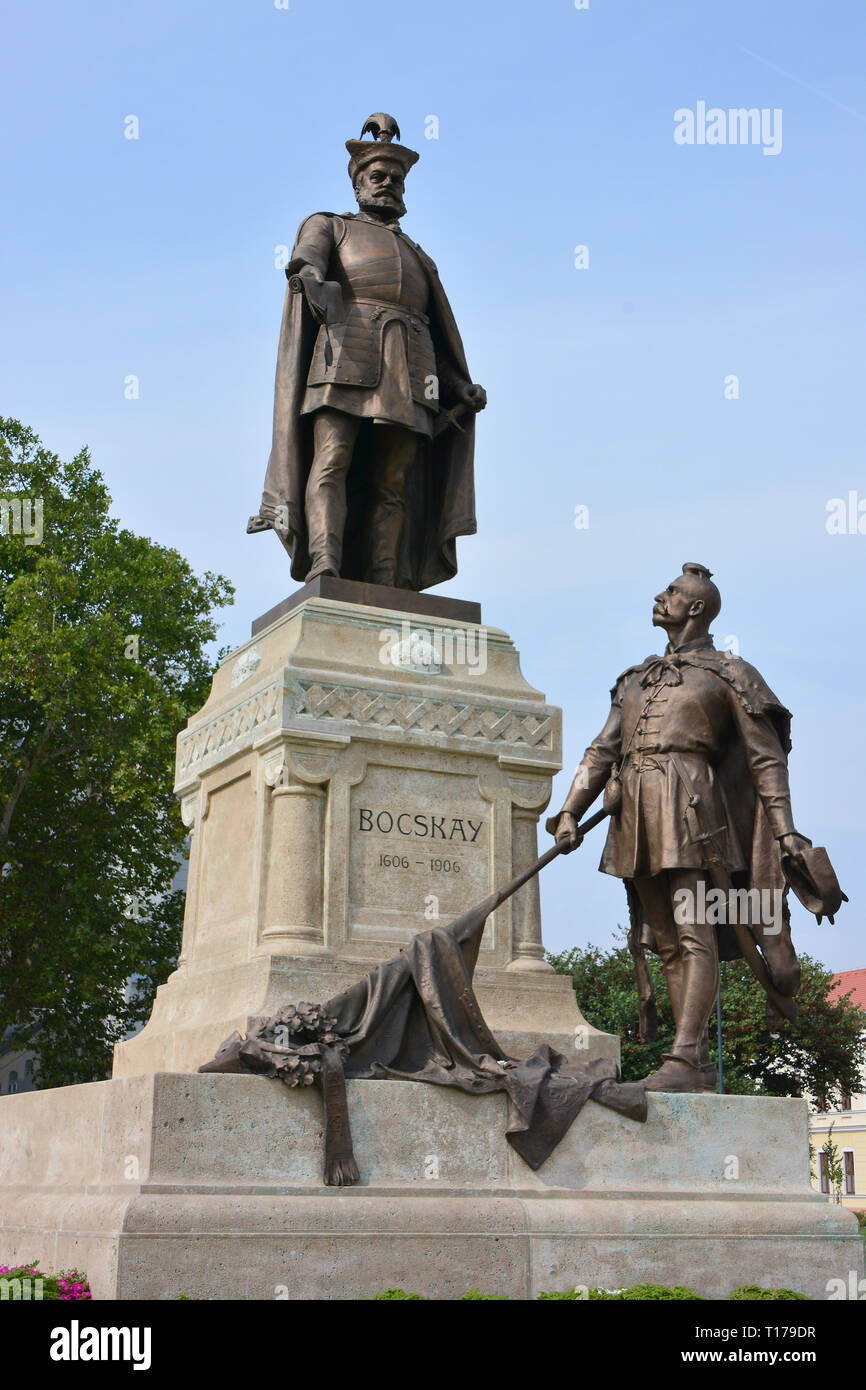 Statue of Stephen Bocskai, Hajdúböszörmény, Hajdú-Bihar county, Hungary, Magyarország, Europe Stock Photo