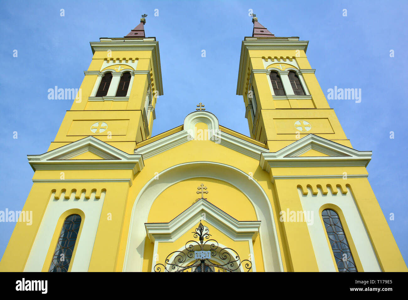 Greek Catholic Church, Hajdúböszörmény, Hajdú-Bihar county, Hungary, Magyarország, Europe Stock Photo