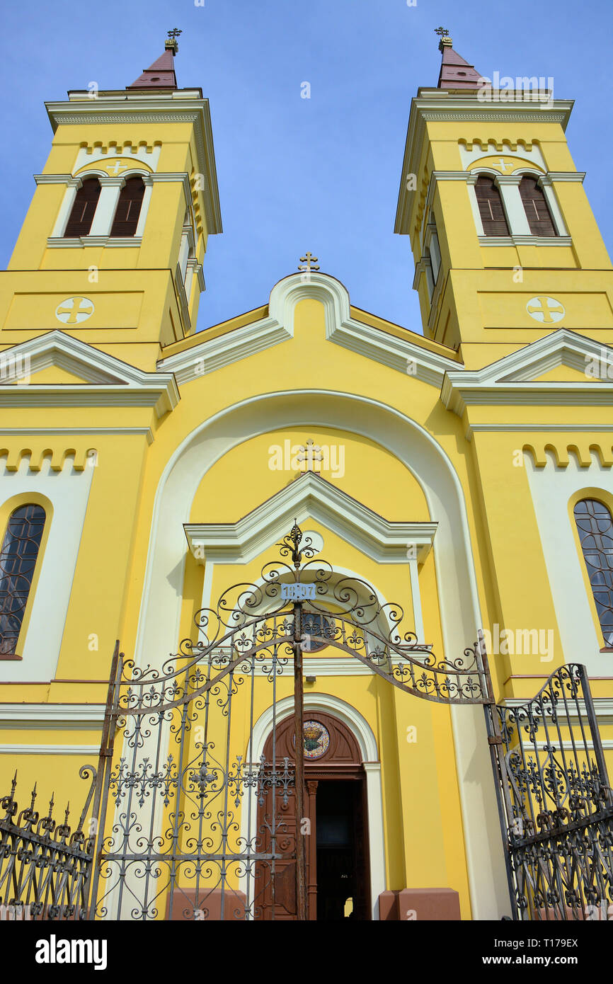 Greek Catholic Church, Hajdúböszörmény, Hajdú-Bihar county, Hungary, Magyarország, Europe Stock Photo