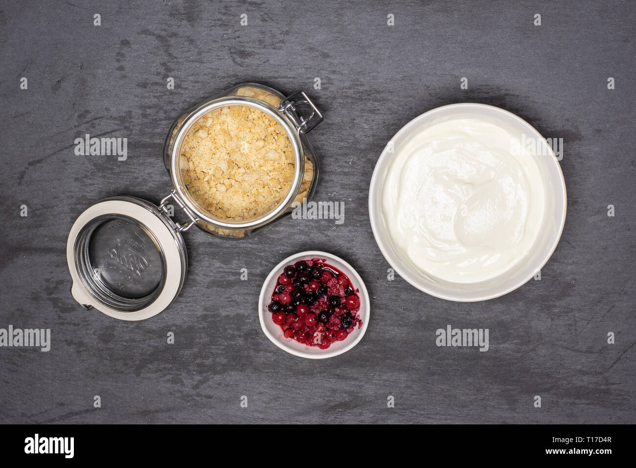 Prepare Shortbread Crumbs Cottage Cream And Berries Recipe Step