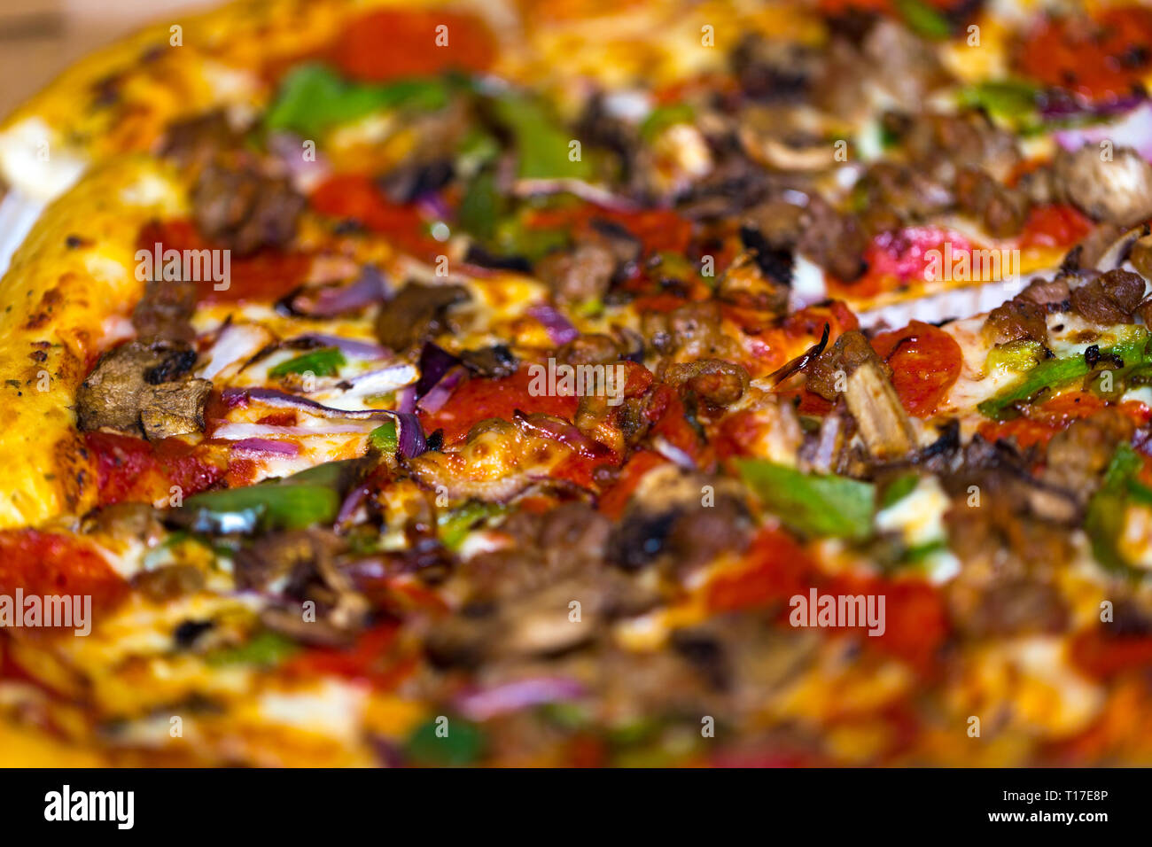 Pizza on game night with friends Stock Photo - Alamy