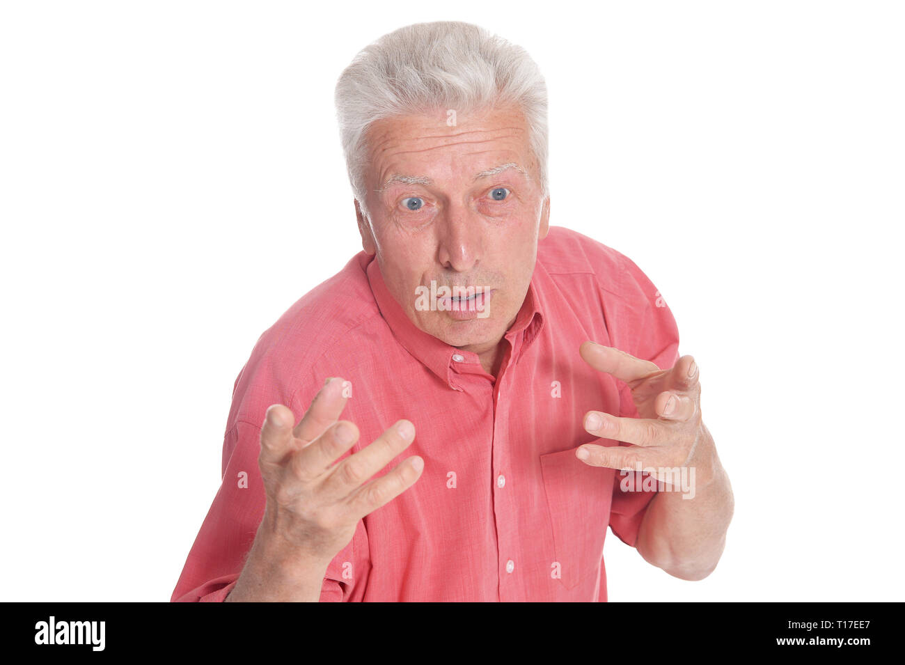Confident man in pink shirt hi-res stock photography and images - Alamy