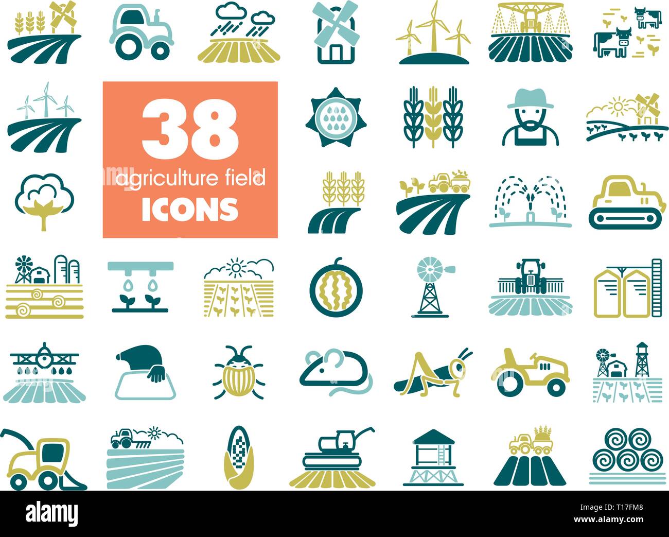 Farm Field icon. Agriculture sign. Graph symbol for your web site ...