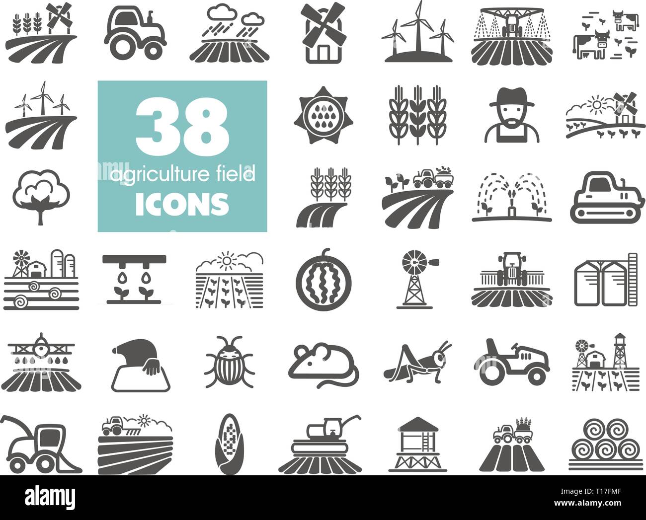 Farm Field icon. Agriculture sign. Graph symbol for your web site ...