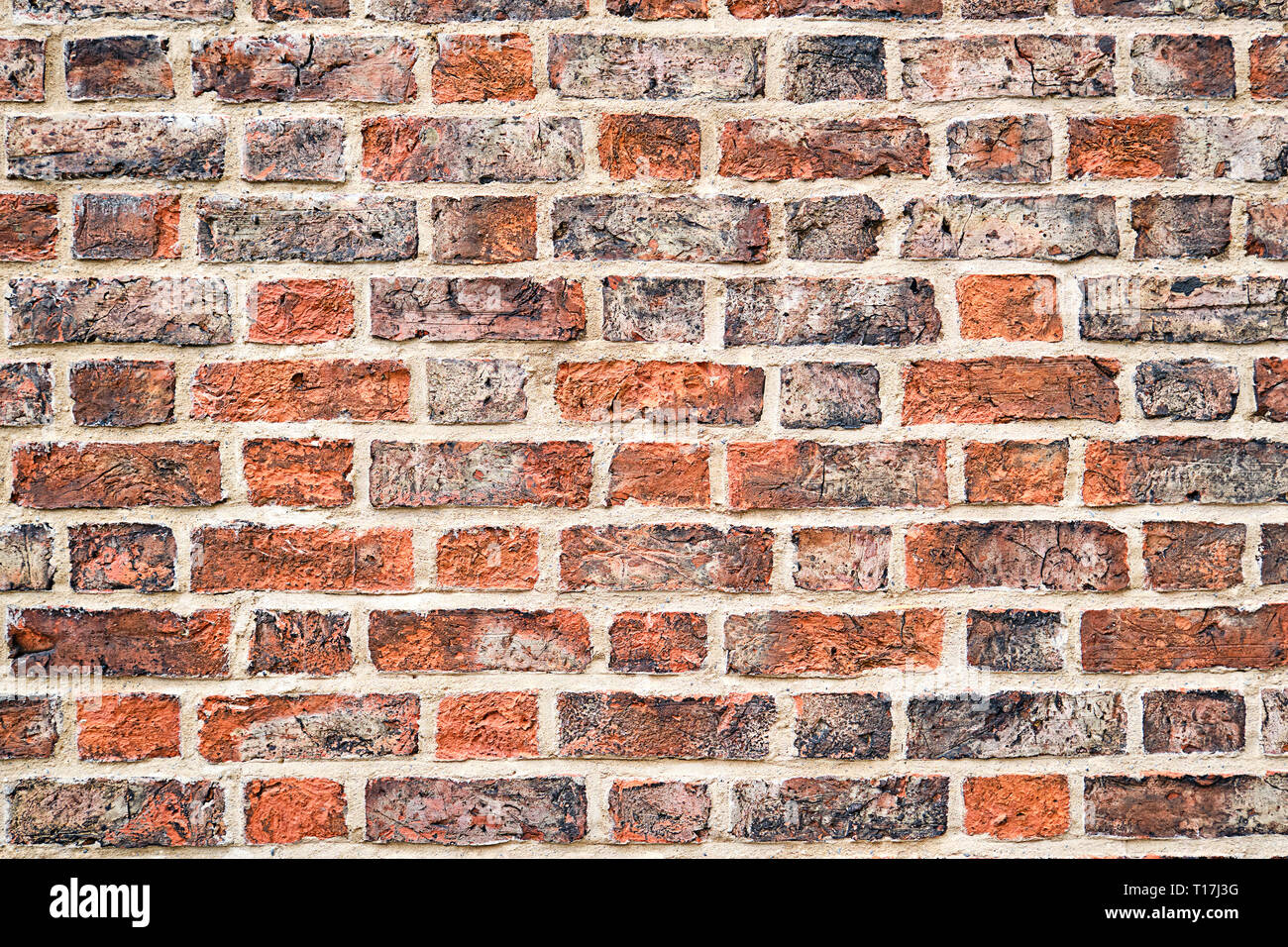 Background from an old and rugged brick wall Stock Photo