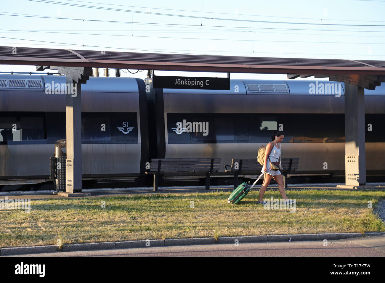 JÖNKÖPING 20180527 Train from SJ (Statens järnvägar) at Jönköping ...