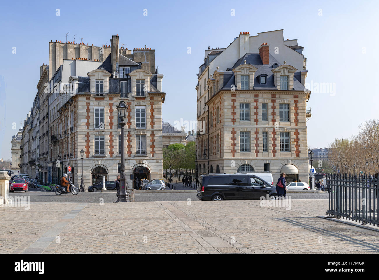 Place Dauphine in Paris Stock Photo