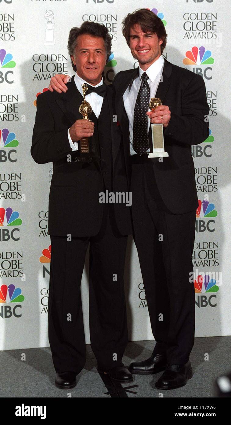 LOS ANGELES, CA. January 20, 1997 Actors Dustin Hoffman (left) & Tom