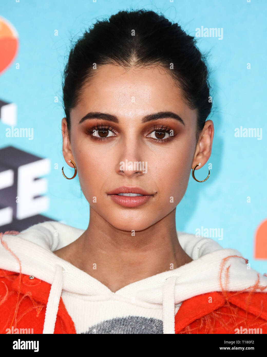 Los Angeles, USA. 23rd Mar, 2019.  Naomi Scott arrives at Nickelodeon's 2019 Kids' Choice Awards held at the USC Galen Center on March 23, 2019 in Los Angeles, California, United States. (Photo by Xavier Collin/Image Press Agency) Credit: Image Press Agency/Alamy Live News Stock Photo
