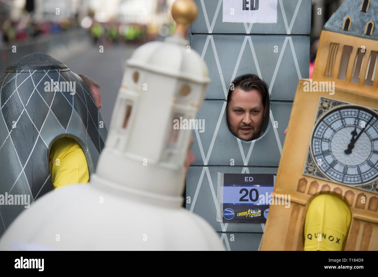 London, UK. 24th March, 2019. The second London Landmarks Half Marathon
