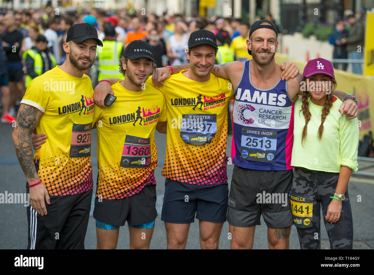London, UK. 24th March, 2019. The second London Landmarks Half Marathon