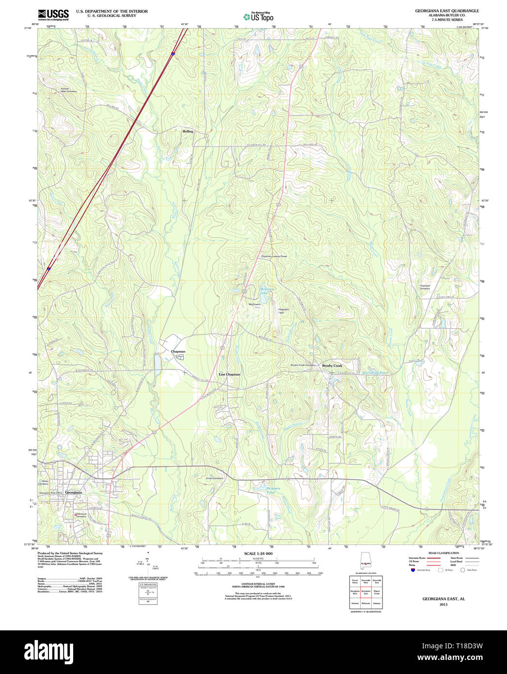 alabama map hires stock photography and images Alamy