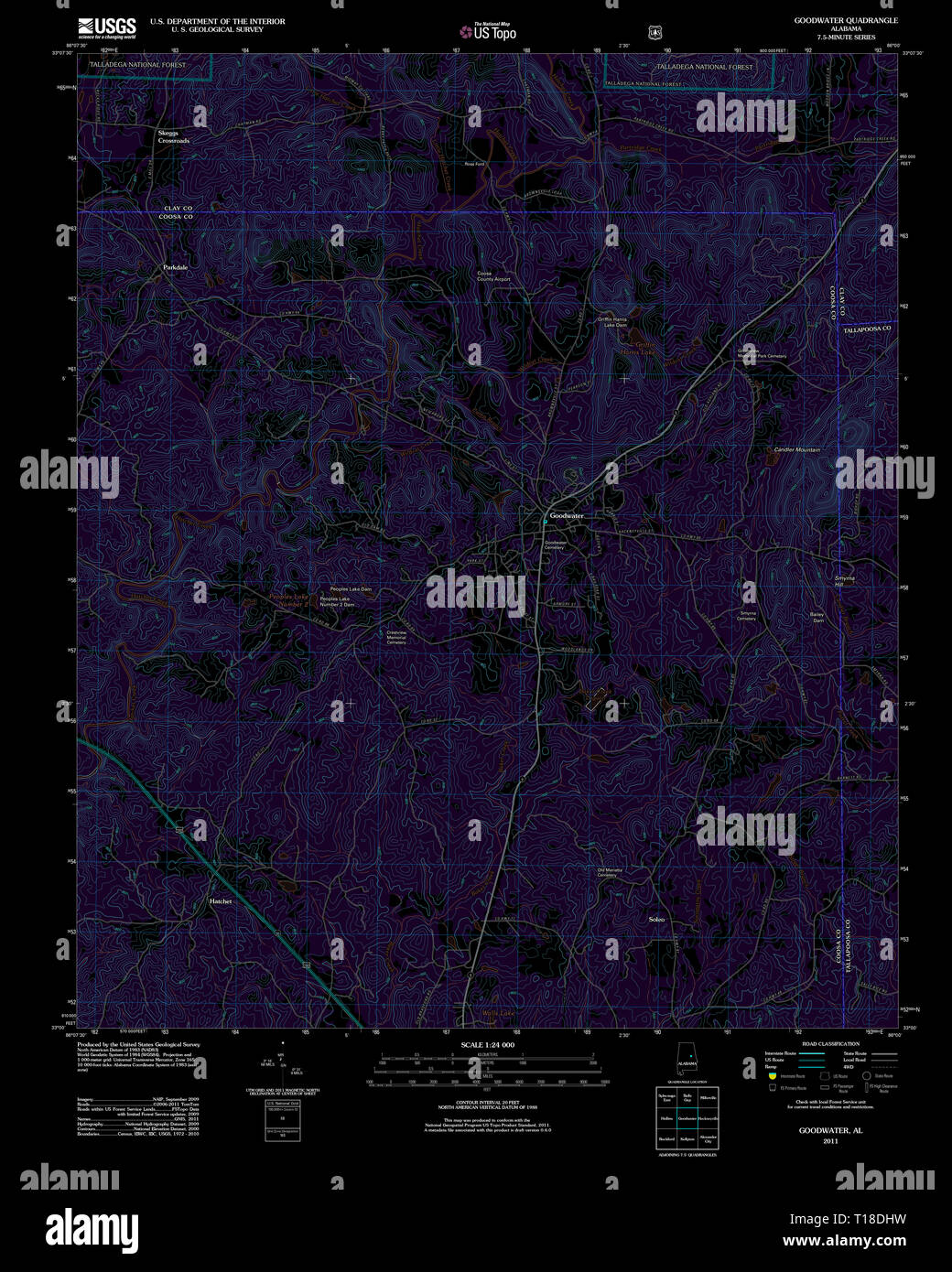 Goodwater map hires stock photography and images Alamy