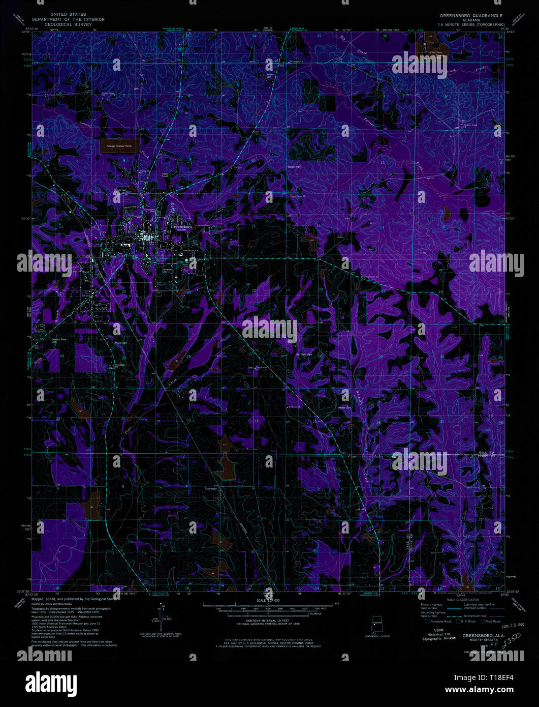 Map of greensboro hires stock photography and images Alamy