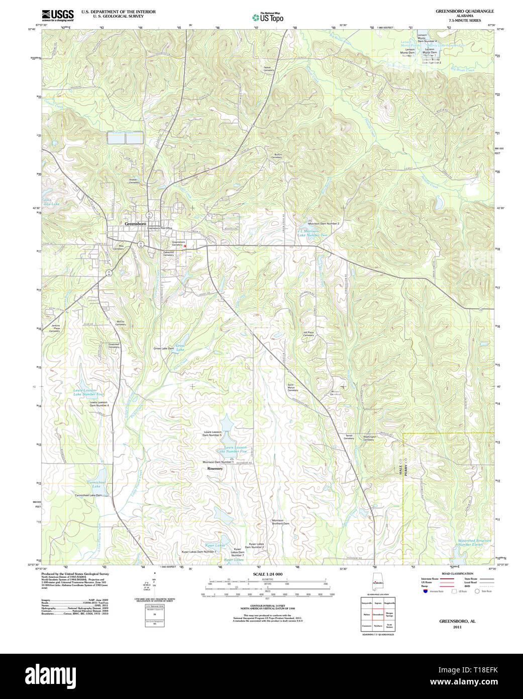 Map of greensboro hires stock photography and images Alamy