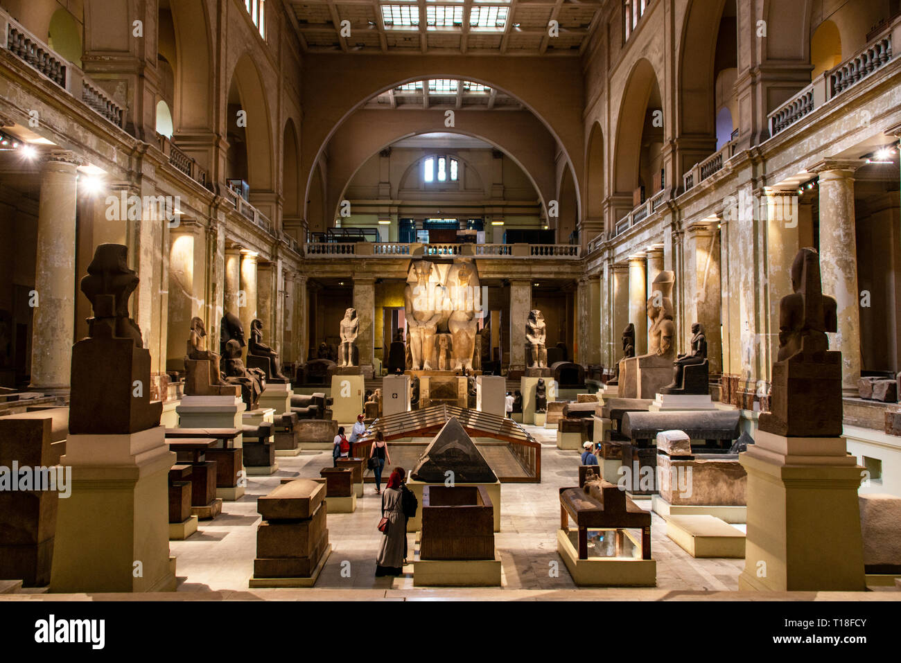 Cairo, Egypt, 25.05.2018 inside of the Museum of Egyptian Antiquities