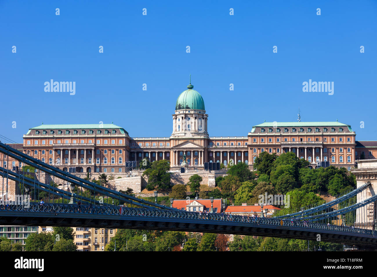 Chain bridge royal palace in hi-res stock photography and images - Alamy