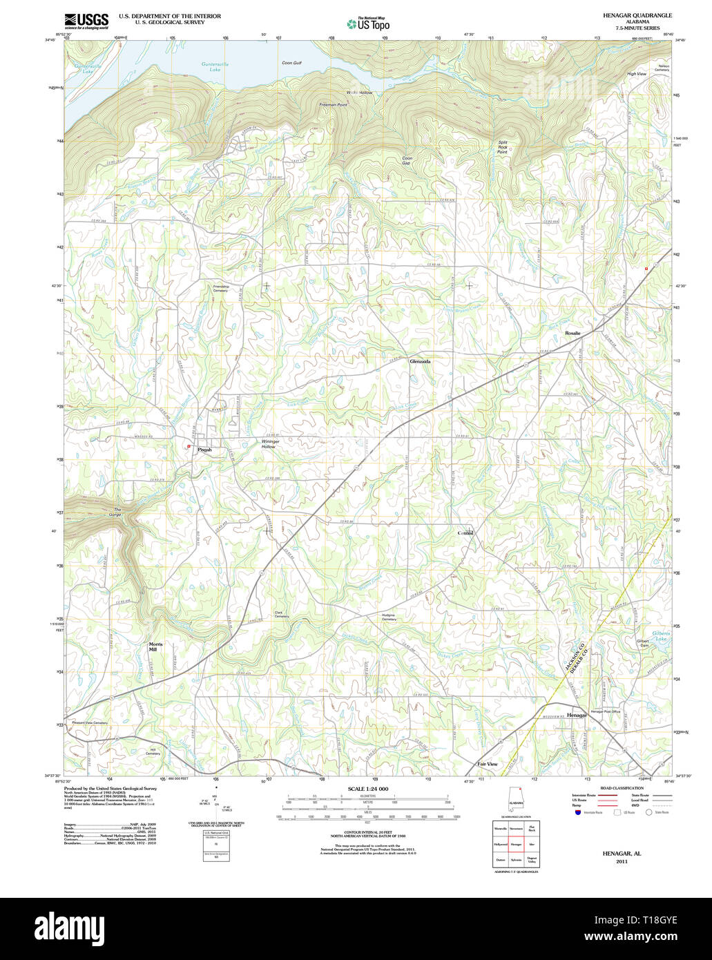 Map of henagar hires stock photography and images Alamy