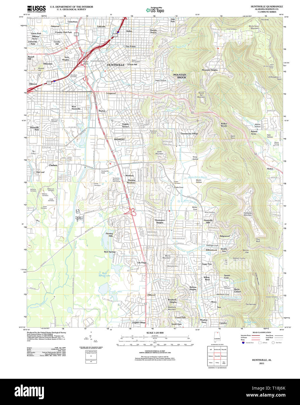 Map of huntsville alabama hires stock photography and images Alamy