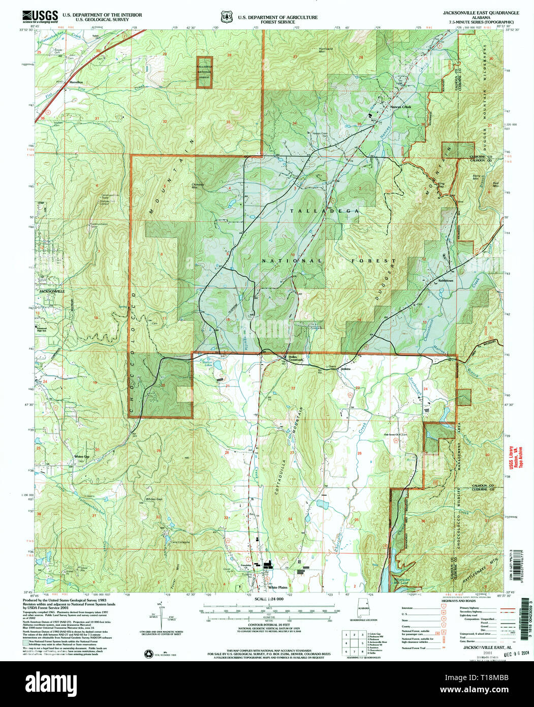 Jacksonville alabama map hires stock photography and images Alamy