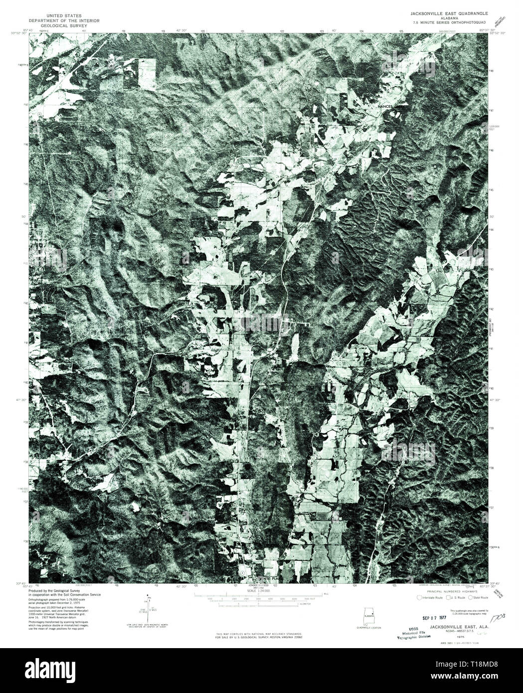 Jacksonville alabama map hires stock photography and images Alamy