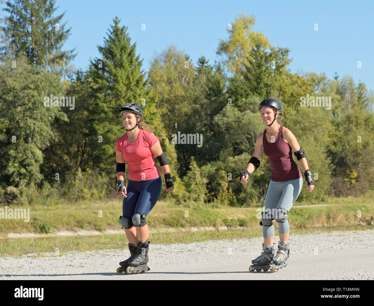 Rollerblading women hires stock photography and images Alamy