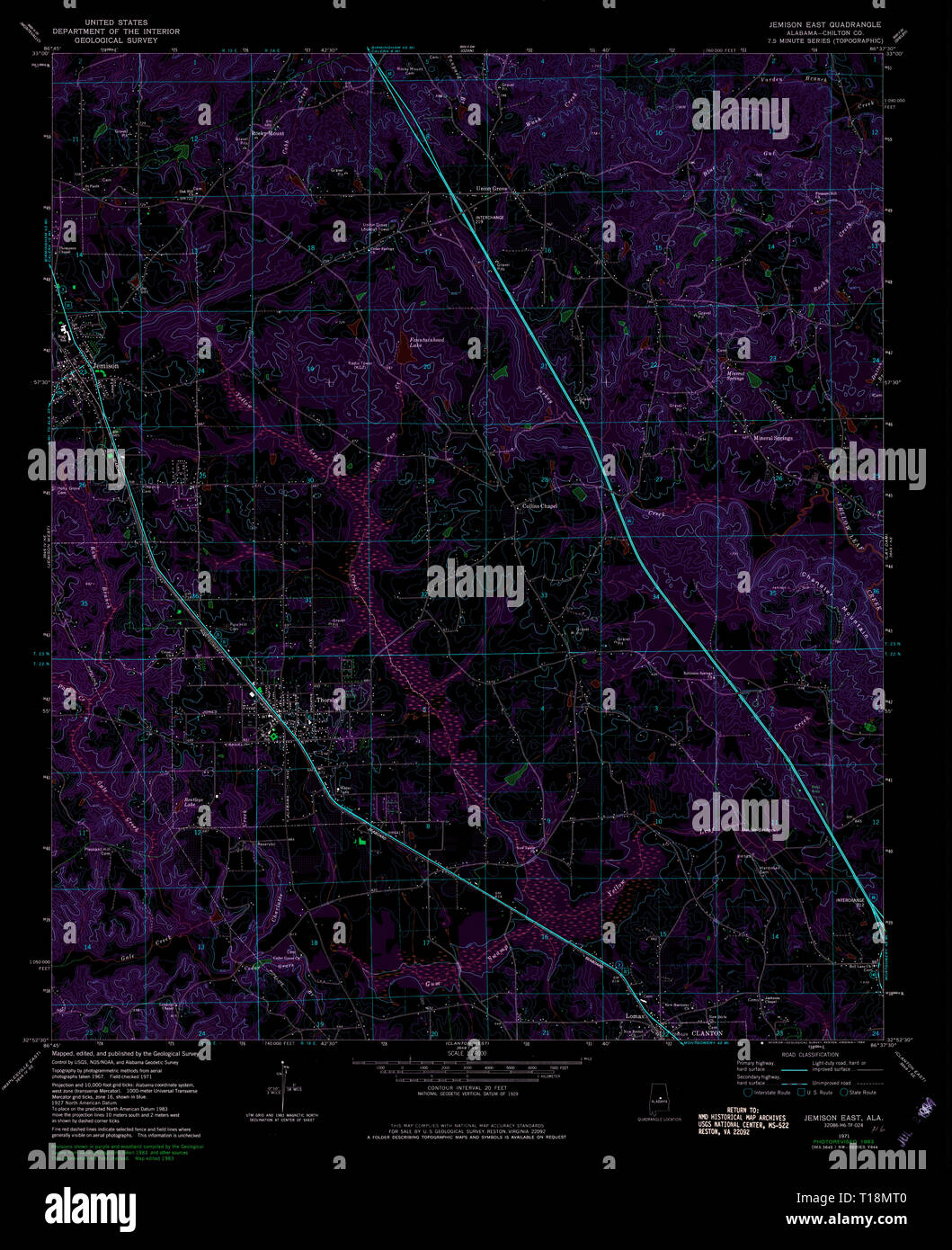 Map of jemison hires stock photography and images Alamy