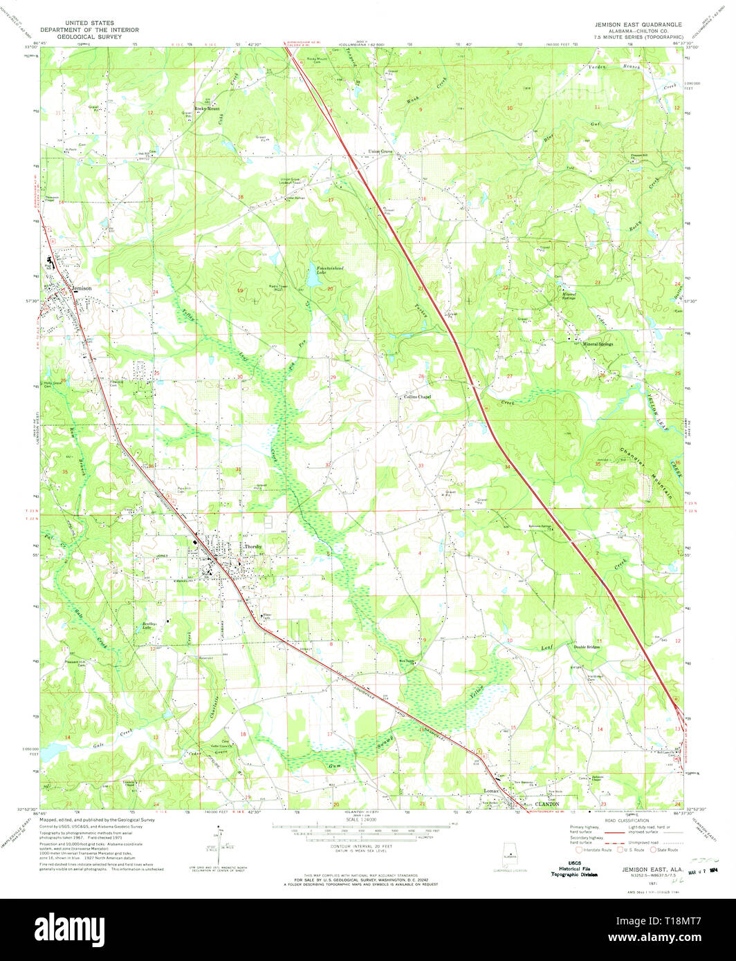 Map of jemison hires stock photography and images Alamy