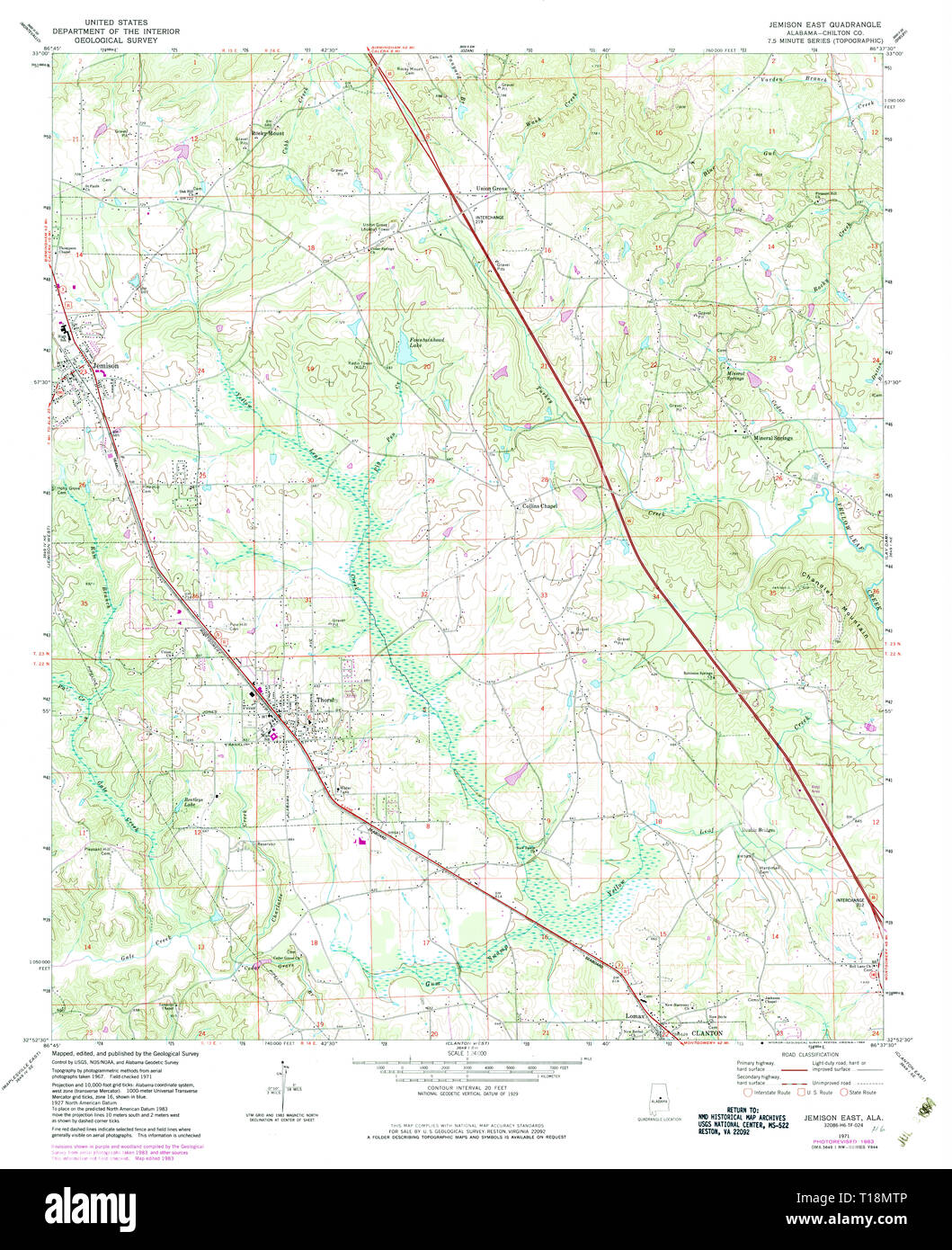 Jemison alabama map Cut Out Stock Images & Pictures Alamy